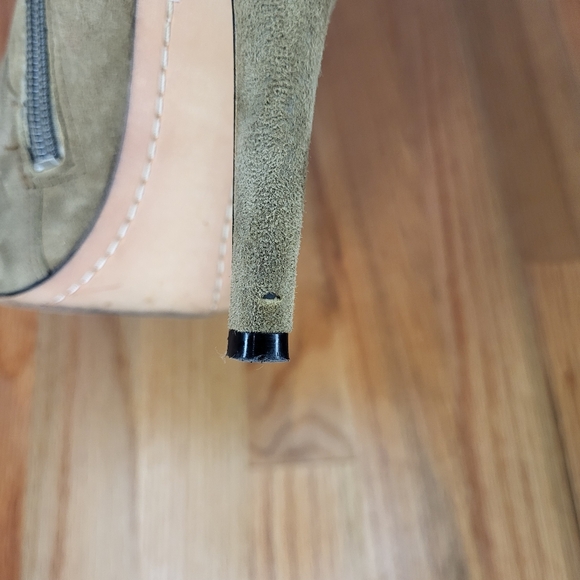 Sam Edelman Troy Ankle Boots in Green Suede Leather size 6.5 - Picture 9 of 10